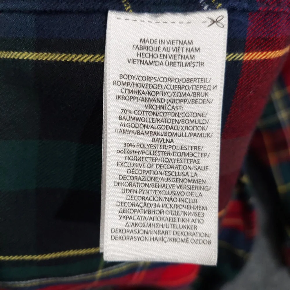 Ralph Lauren Button Down Mens 2XB Red Plaid Performance Long Sleeve Shirt